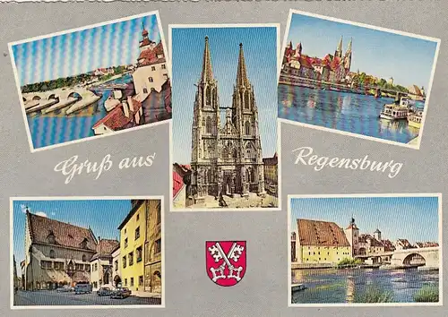 Regensburg, Mehrbildkarte ngl G3636