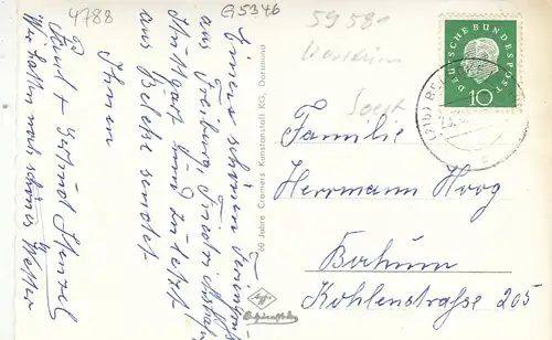 Bad Belecke - Möhne, Mehrbildkarte glum 1960? G5346