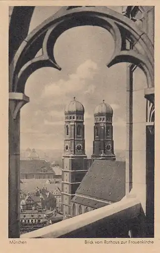 München,Blick vom Rathaus zur Frauenkirche ngl G0093