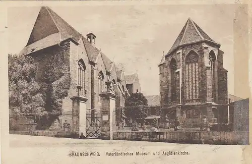Braunschweig, Vaterländisches Museum und Aegidienkirche ngl G1853