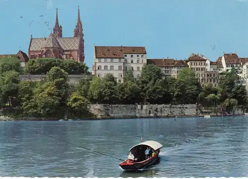 Basel, Rheinfähre "Leu" gl1969 G0904