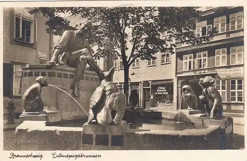 Braunschweig, Eulenspiegelbrunnen gl1941 G1862