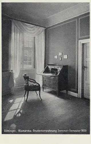 Göttingen, Bismarck, Studentenwohnung, Sommer-Semester 1833 ngl G2453