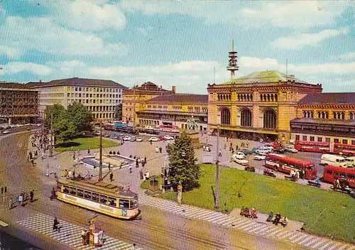 Hannover, Ernst-August-Platz mit Hauptbahnhof gl1975 G2977