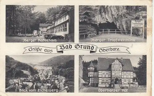 Bad Grund (Oberharz), Mehrbildkarte gl1953 G2029
