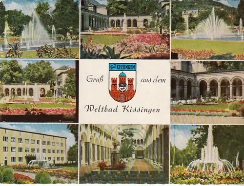 Bad Kissingen, Mehrbildkarte gl1962 G5493