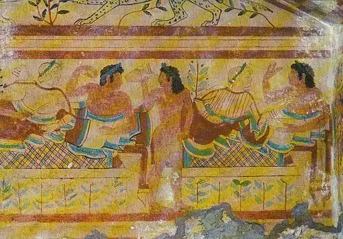 Tarquinia, Necropoli, Tomba dei Leopardi ngl G3791