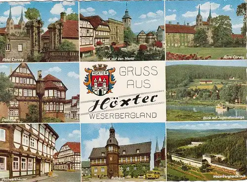 Höxter, Weser-Bergland, Mehrbildkarte ngl G5719