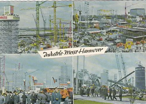 Hannover, Industrie-Messe, Mehrbildkarte ngl G3023