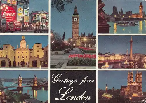 London, Mehrbildkarte gl1976 G3848