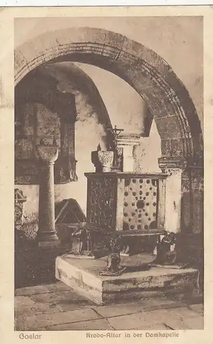 Goslar, Harz, Krodo-Altar in der Domkapelle ngl G2111