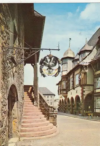 Goslar, Harz, Ratskeller-Eingang und Aufgang zum Huldigungssaal gl1978 G3854