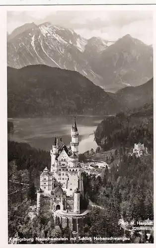 Königsschlösser Neuschwanstein und Hohenschwangau mit Umgebung ngl G0451