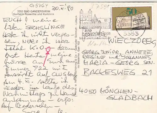 Bad Gandersheim am Harz, Kurheim Roswitha und Kurklinik gl1980 G5764