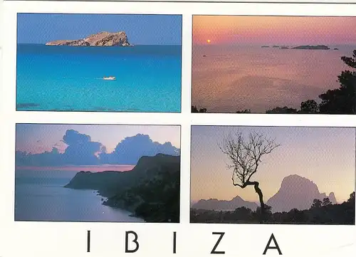 Ibiza (Baleares), Mehrbildkarte glum 1990? G3913