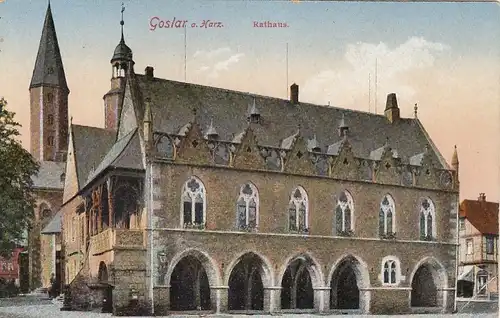Goslar, Harz, Rathaus ngl G2189