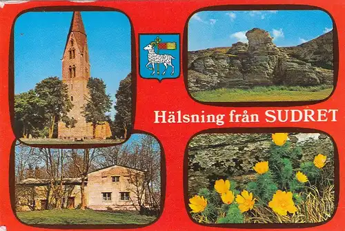 Gotland, Sudret, Mehrbildkarte ngl G3925