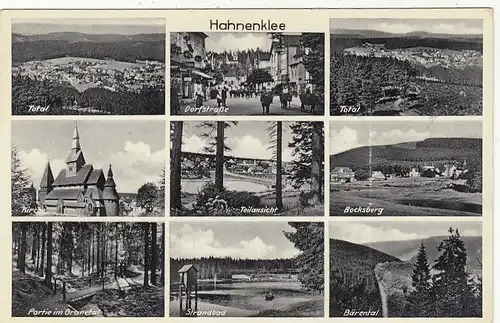 Hahnenklee, Oberharz, Mehrbildkarte gl1936 G2225