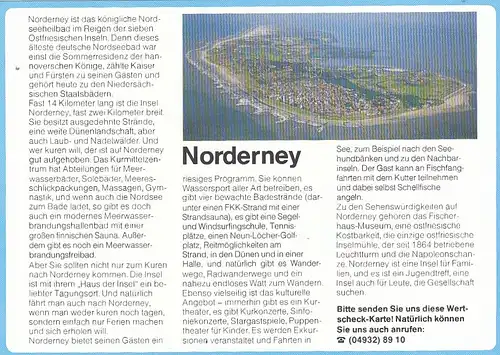 Nordseebad Norderney, Werbekarte ngl G2711