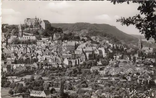 Marburg, Lahn, Panorama gl1968 G5902