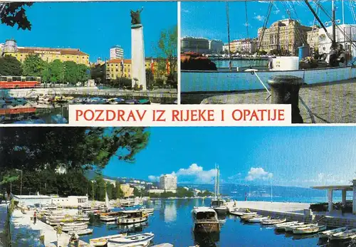 Pozdrav iz Rijeke i Opatije, Mehrbildkarte gl1982 G3991