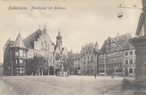 Hildesheim, Marktplatz mit Rathaus ngl G3271
