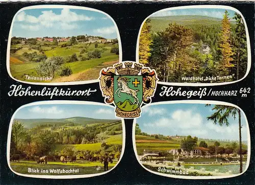Hohe Geiss/Oberharz, Mehrbildkarte gl1963 G2308