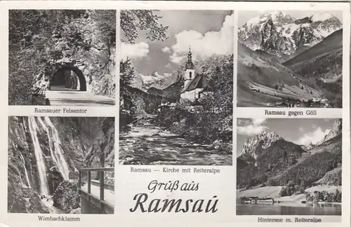 Ramsau, Mehrbildkarte gl1956 G4087