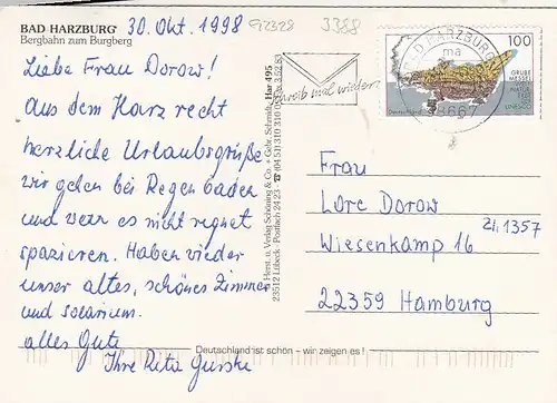 Bad Harzburg, Bergbahn zum Wurmberg gl1998 G2328