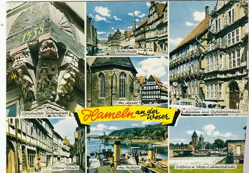 Hameln a.d.W, Mehrbildkarte gl1975 G3342