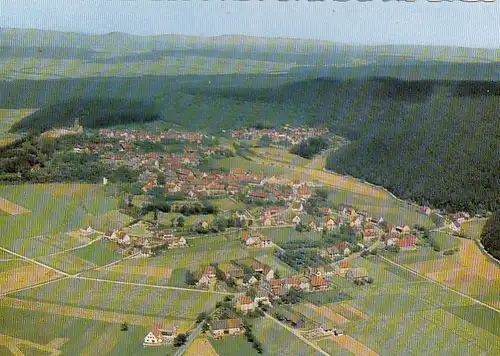 Mellnau im Burgwald, Kr.Marburg, Panorama, Luftbild gl1965 G5873
