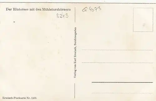 Hintersee mit den Mühlsturzhörnern ngl G4073