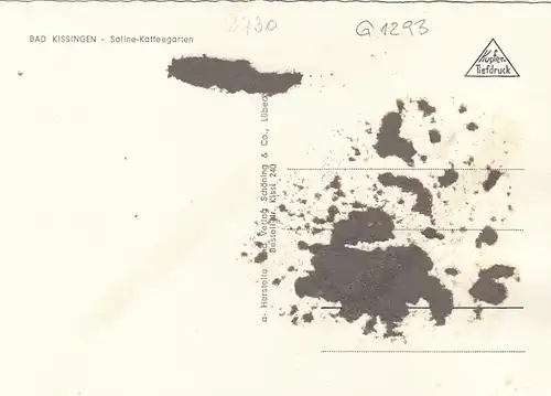 Bad Kissingen, Saline-Kaffeegarten ngl G1293