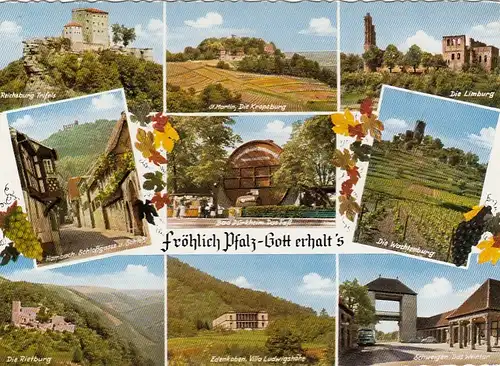 Trifels, Fröhlich Pfalz - Gott erhalt's, Mehrbildkarte ngl G4168