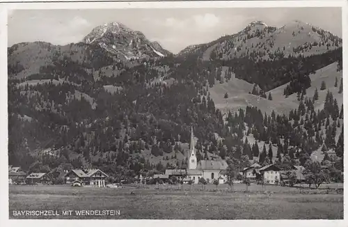 Bayrischzell mit Wendelstein glum 1935? G4113
