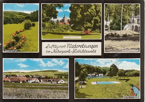 Luftkurort Niederelsungen, im Habichtswald, Mehrbildkarte ngl G6013