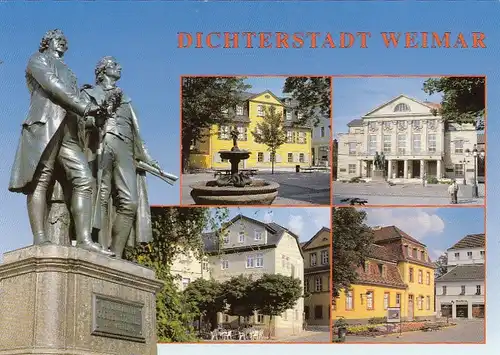 Dichterstadt Weimar, Mehrbildkarte ngl G0567