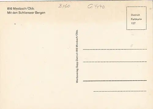 Miesbach, Obb., mit den Schlierseer Bergen ngl G4140