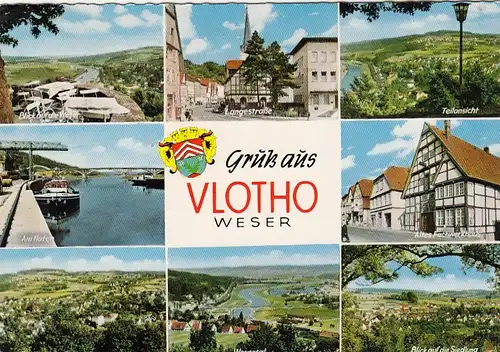 Vlotho a.d.Weser, Mehrbildkarte gl1968 G6040