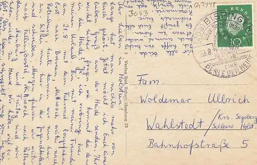 Bispingen, Lüneburger Heide, Mehrbildkarte gl1961 G3444