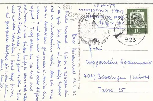 Bad Reichenhall, Wandelhalle im Kurpark mit Prediktstuhl gl1962 G3454