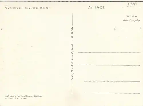 Göttingen, Deutsches Theater ngl G2458