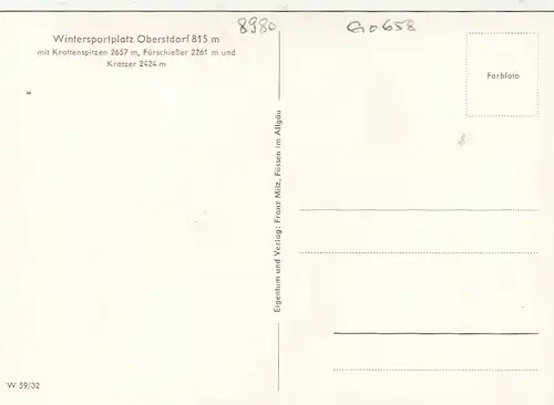 Oberstdorf, mit Krottenspitzen, Fürschiesser und Kratzer ngl G0658