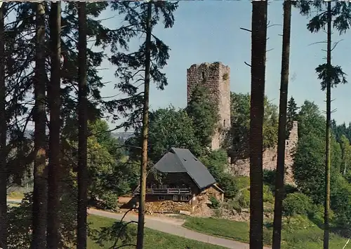 Königsfeld, Schwarzwald, Ruine Waldau gl1972 G1455
