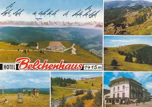 Belchen, Schwarzwald , Hotel Belchenhaus, Mehrbildkarte nglum 1980? G4289