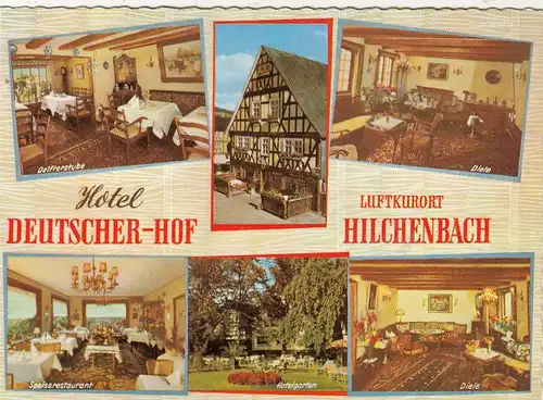 Hilchenbach, Siegerland, Hotel "Deutscher Hof",Mehrbildkarte gl1965 G6170