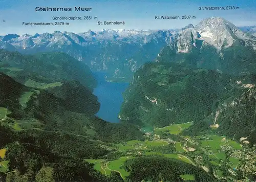 Königssee mit Steinernem Meer und Watzmann ngl G1514