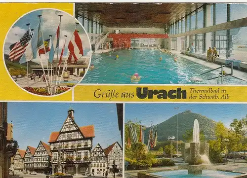 Urach, Schwäbische Alb, Mehrbildkarte ngl G4364