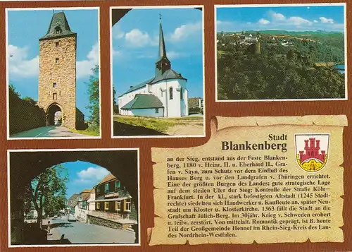 Stadt Blankenburg (Honnef) Mehrbildkarte mit Historie ngl G0951