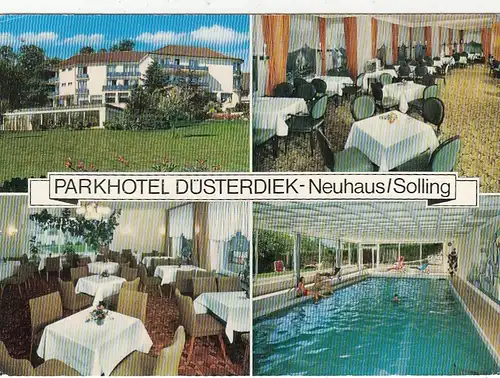 Neuhaus, Solling, Parkhotel Düsterdiek, Mehrbildkarte gl1977 G2678
